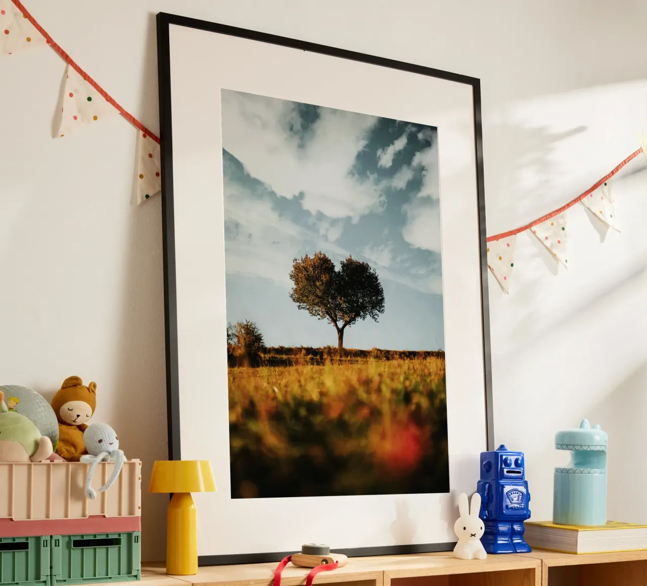 heart tree poster con telaio in alluminio da carsa