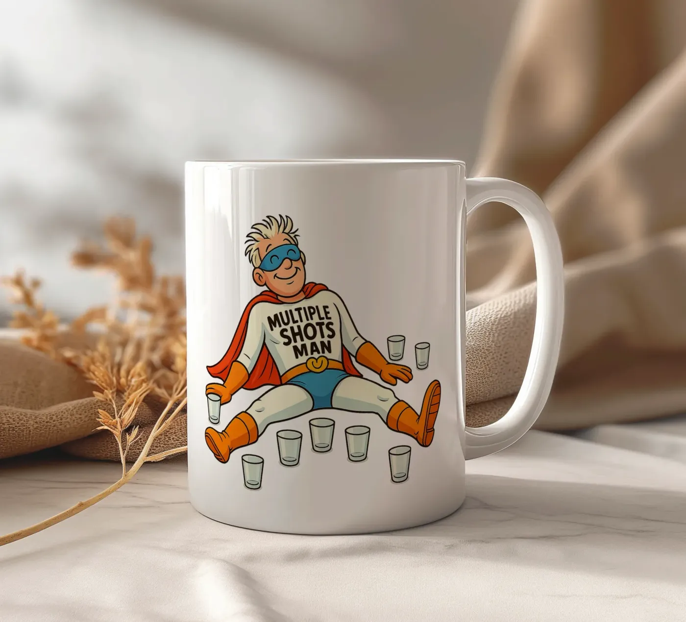 MULTIPLE SHOTS MAN tazza in ceramica da Vintage Van Gogh