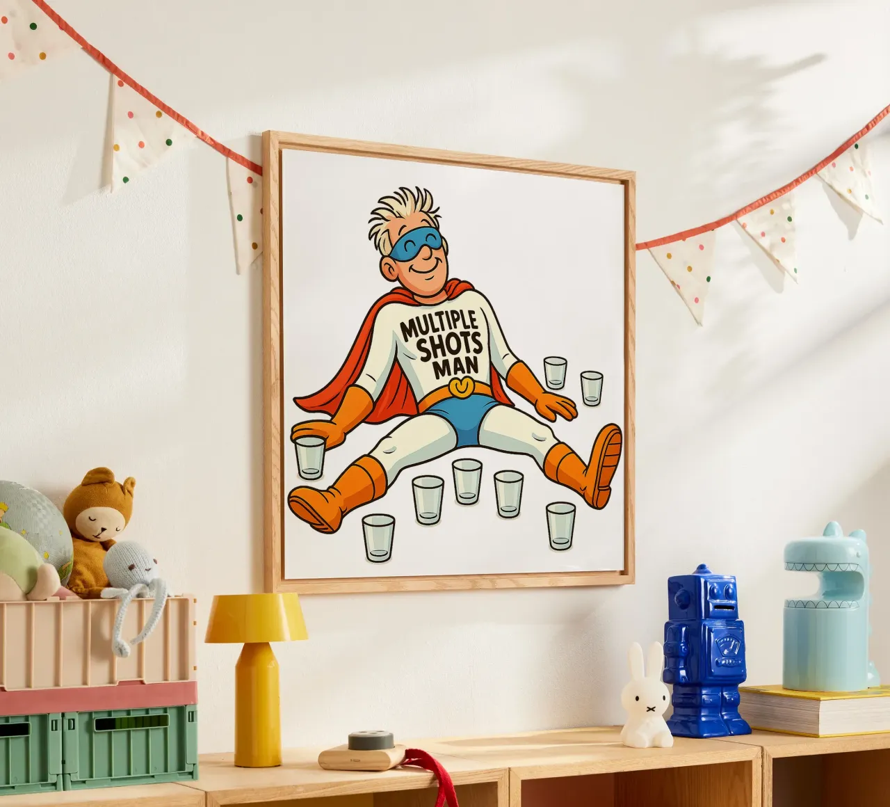 MULTIPLE SHOTS MAN plexiglass da Vintage Van Gogh