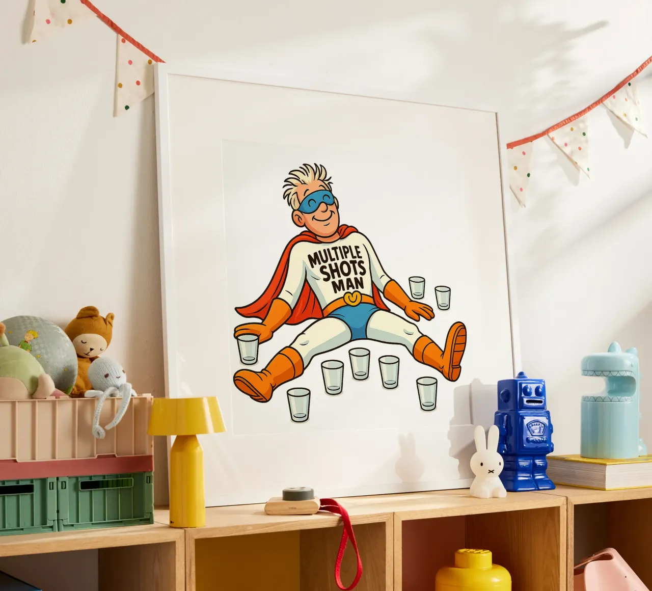 MULTIPLE SHOTS MAN poster da Vintage Van Gogh