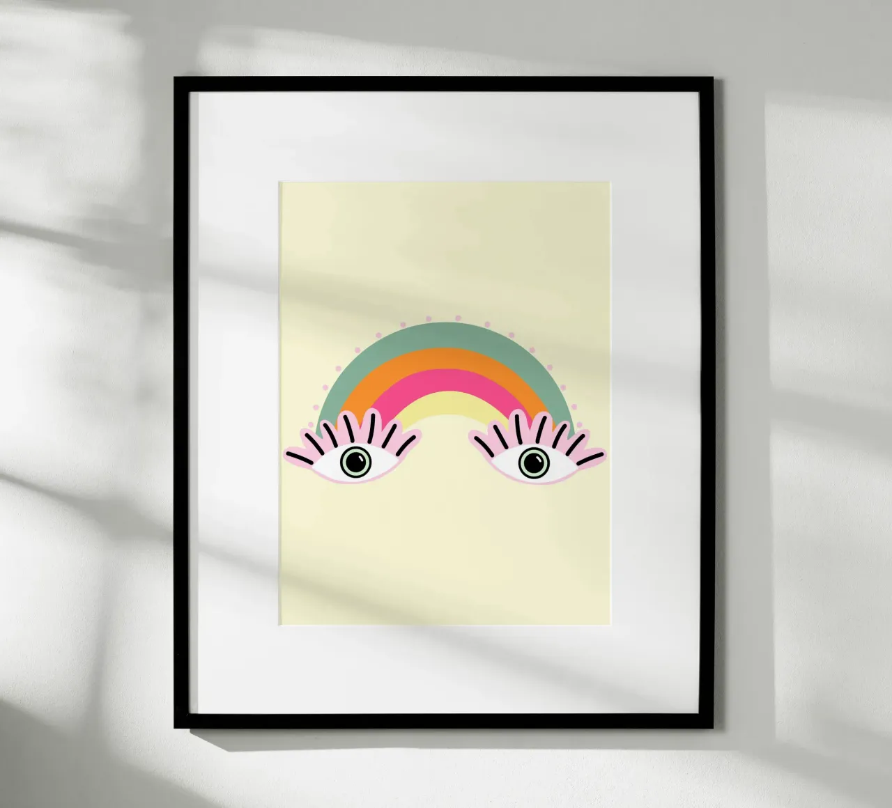 Alle Augen auf den Regenbogen - wir lieben bunt Poster von Schoenigkeiten
