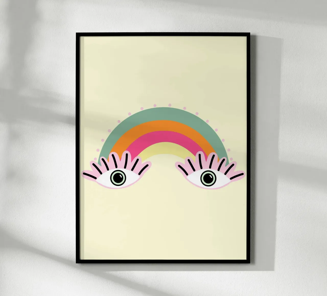 Alle Augen auf den Regenbogen - wir lieben bunt Poster von Schoenigkeiten
