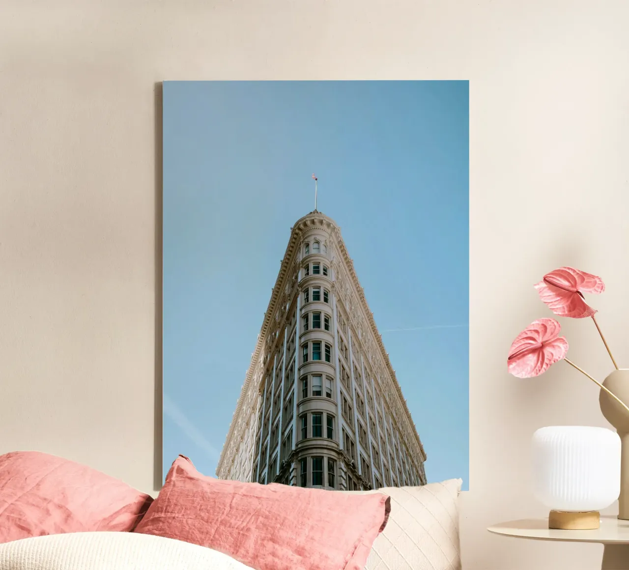 the triangle building tela con Cornice a cassetta da carsa
