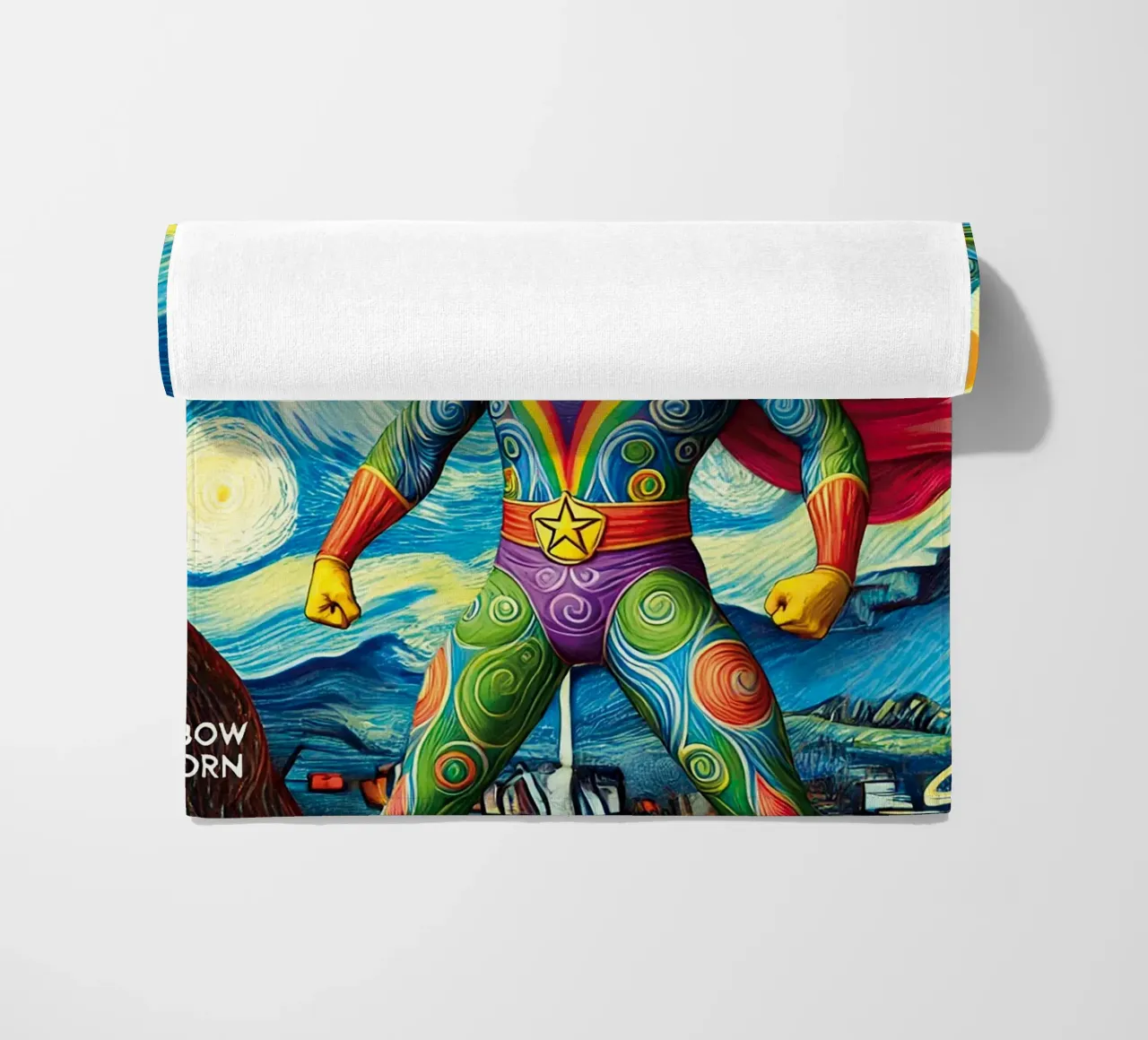 RAINBOW UNICORN telo mare da Vintage Van Gogh