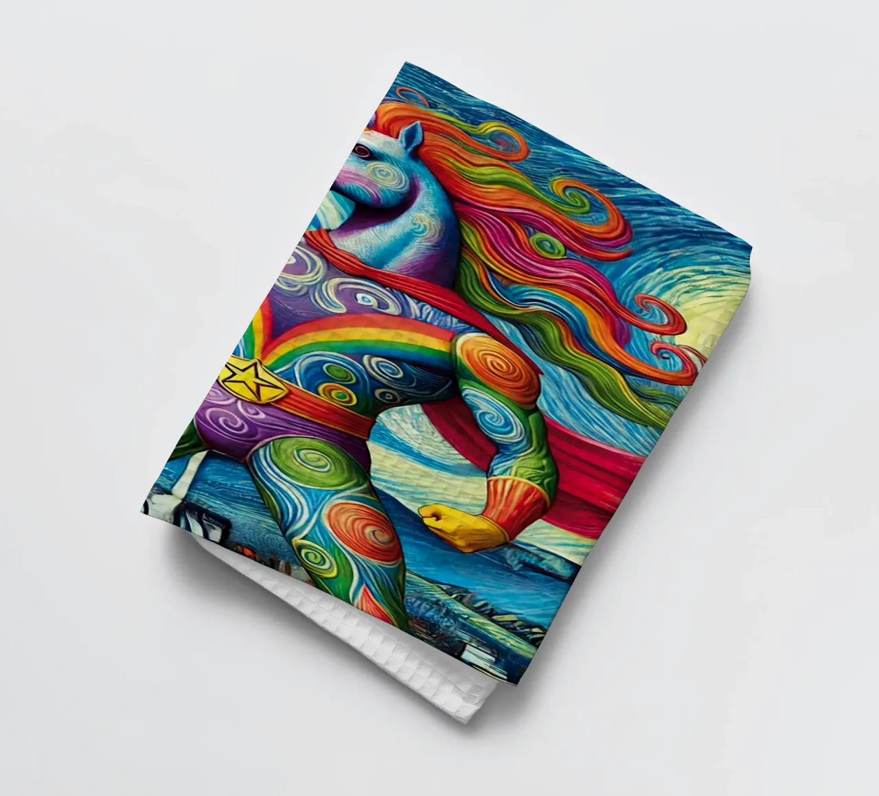 RAINBOW UNICORN canovaccio da cucina da Vintage Van Gogh