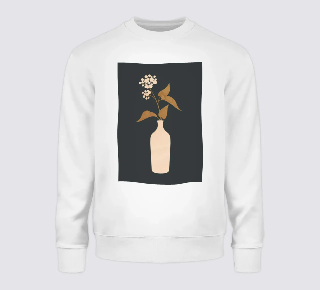 Minimal Abstract Art Vase Flower 4 felpa da ThingDesign