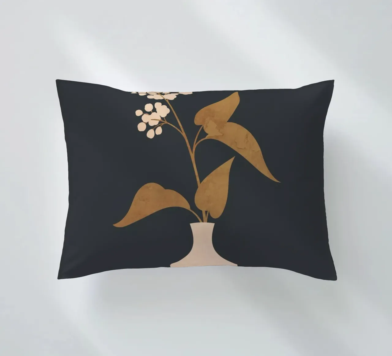 Minimal Abstract Art Vase Flower 4 cuscino da ThingDesign