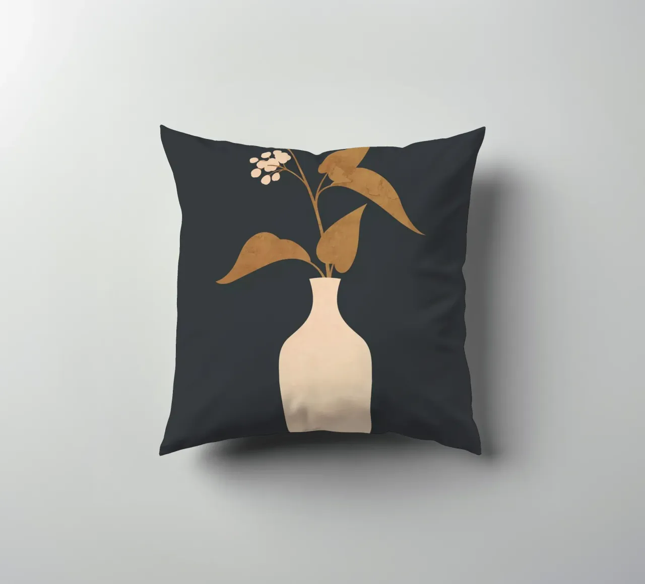 Minimal Abstract Art Vase Flower 4 cuscino da ThingDesign