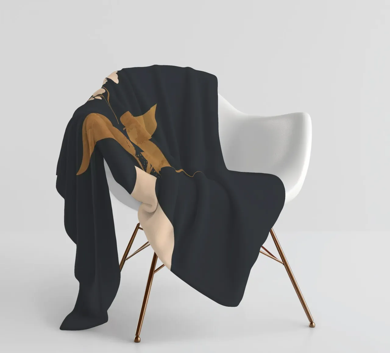 Minimal Abstract Art Vase Flower 4 coperta in pile da ThingDesign