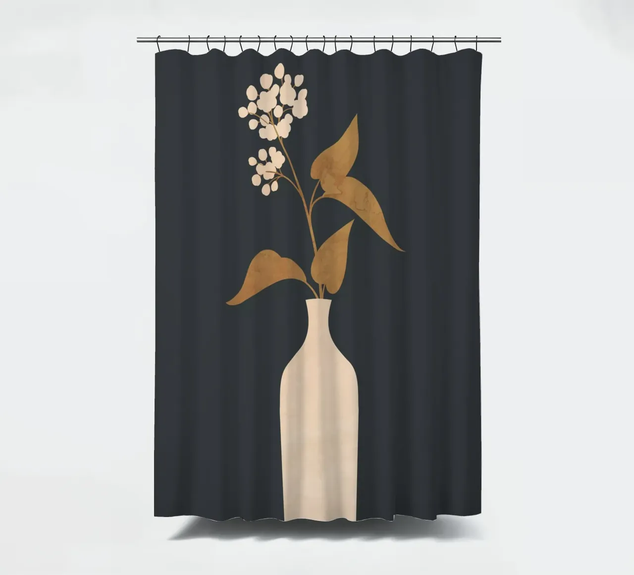Minimal Abstract Art Vase Flower 4 tenda da doccia da ThingDesign