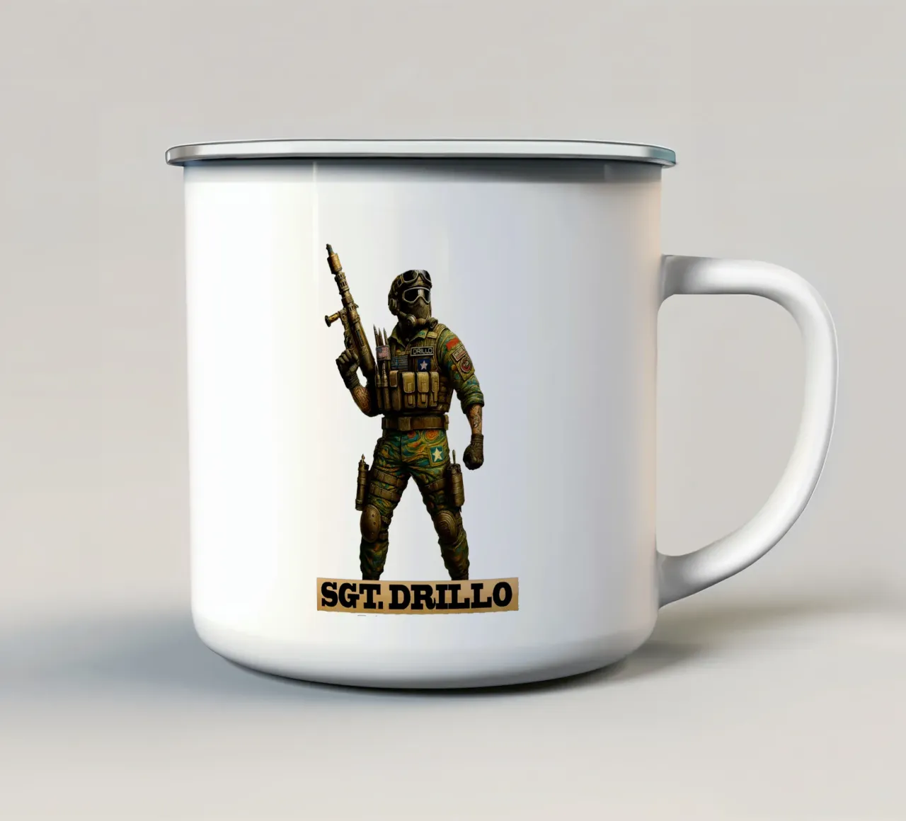 SGT DRILLO tazza in smalto da Vintage Van Gogh
