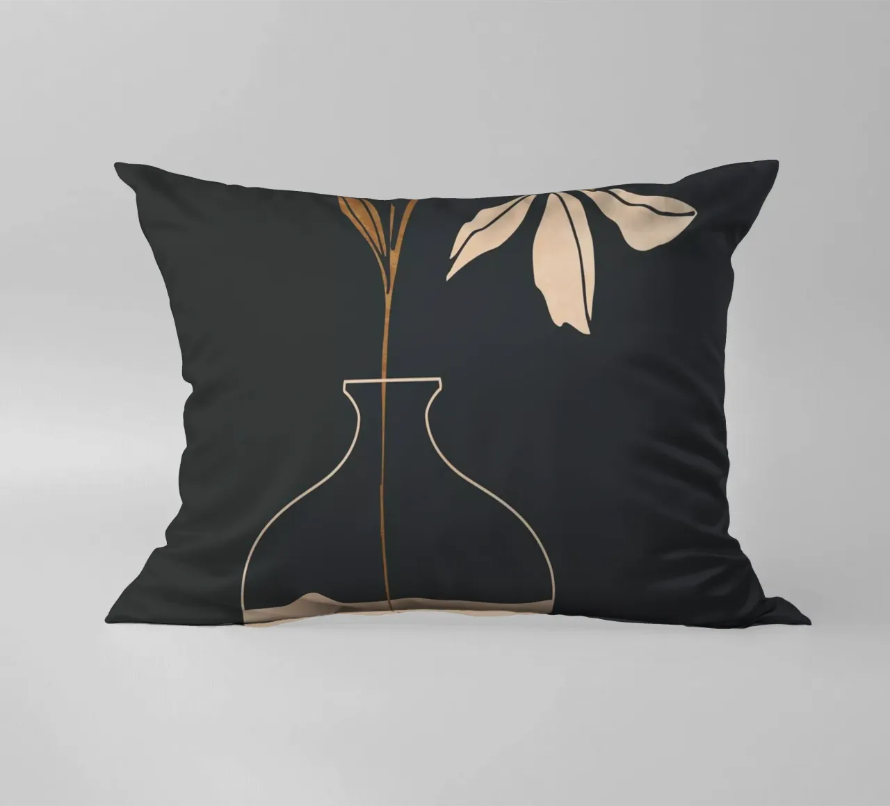 Vaso d'arte astratta minimale Fiore 3 cuscino da ThingDesign