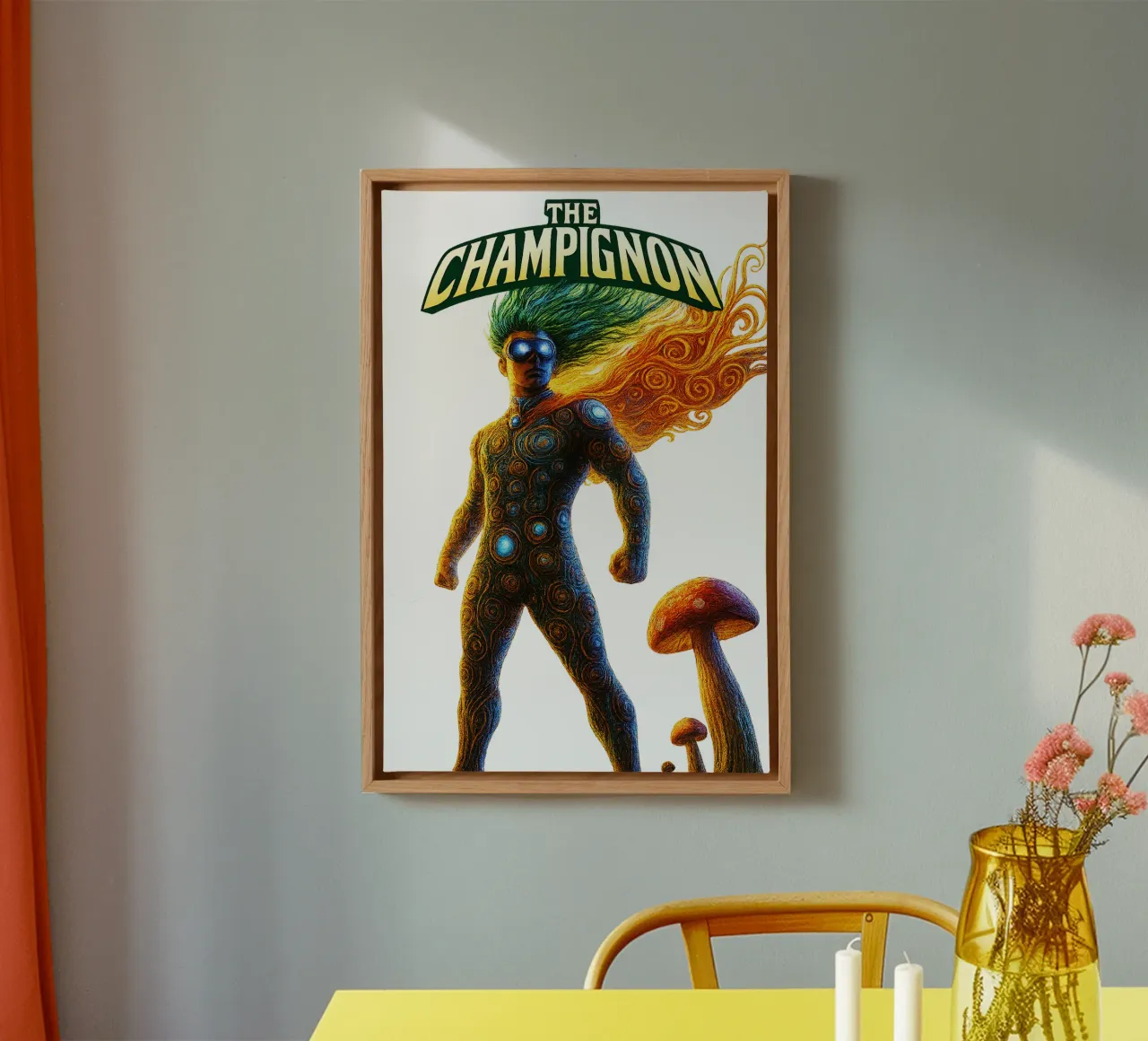 THE CHAMPIGNON tela con Cornice a cassetta da Vintage Van Gogh