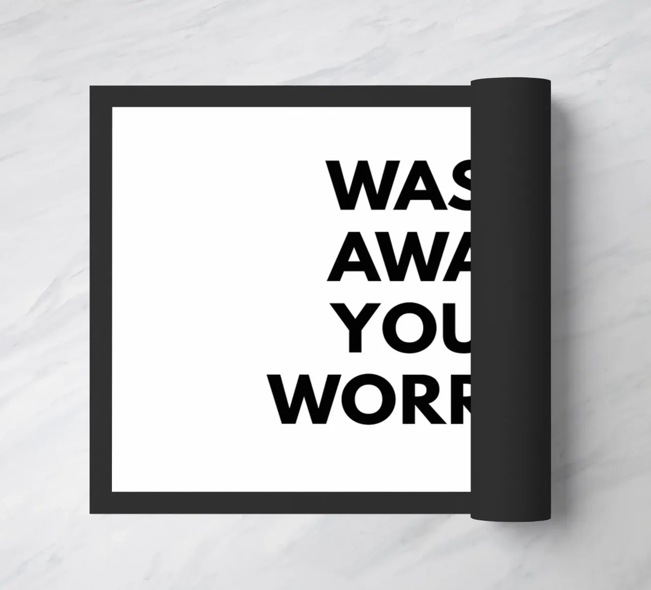 Lavare via le preoccupazioni zerbino da Typo Designs