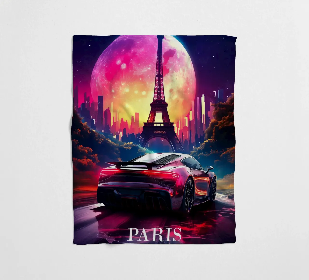 Torre Eiffel Parigi Francia coperta in pile da Fleur de Lys