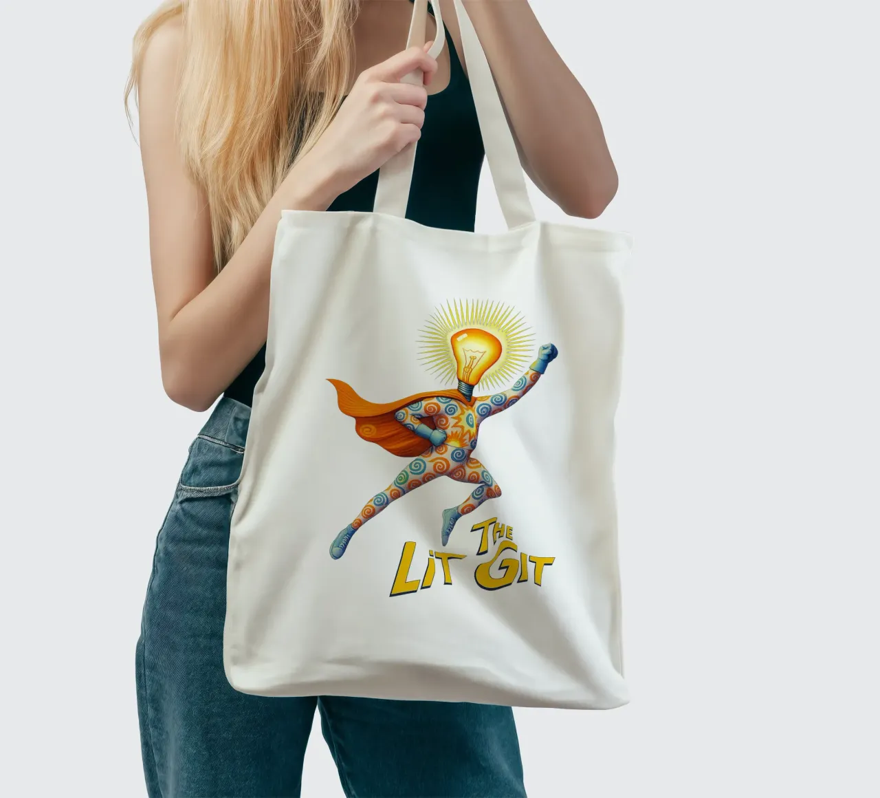 THE LIT GIT borsa in juta da Vintage Van Gogh