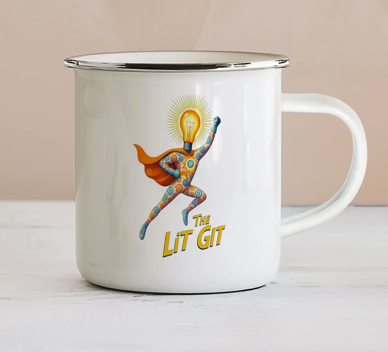 THE LIT GIT tazza in smalto da Vintage Van Gogh