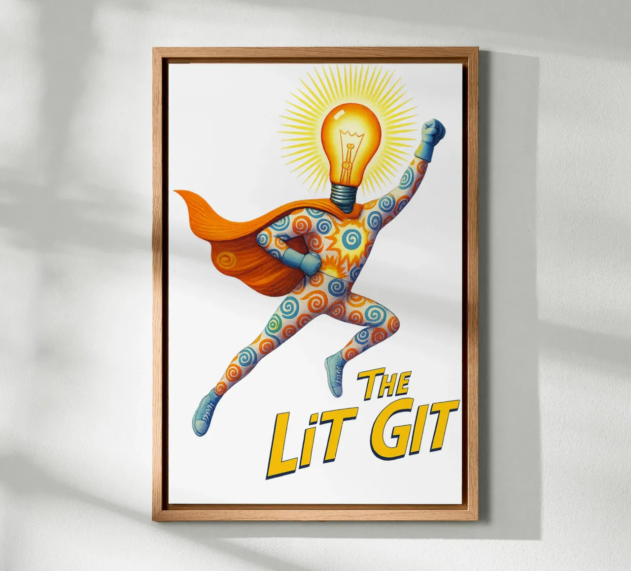 THE LIT GIT canvas with Floater frame by Vintage Van Gogh