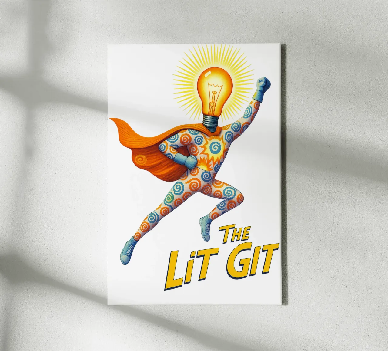 THE LIT GIT canvas with Floater frame by Vintage Van Gogh