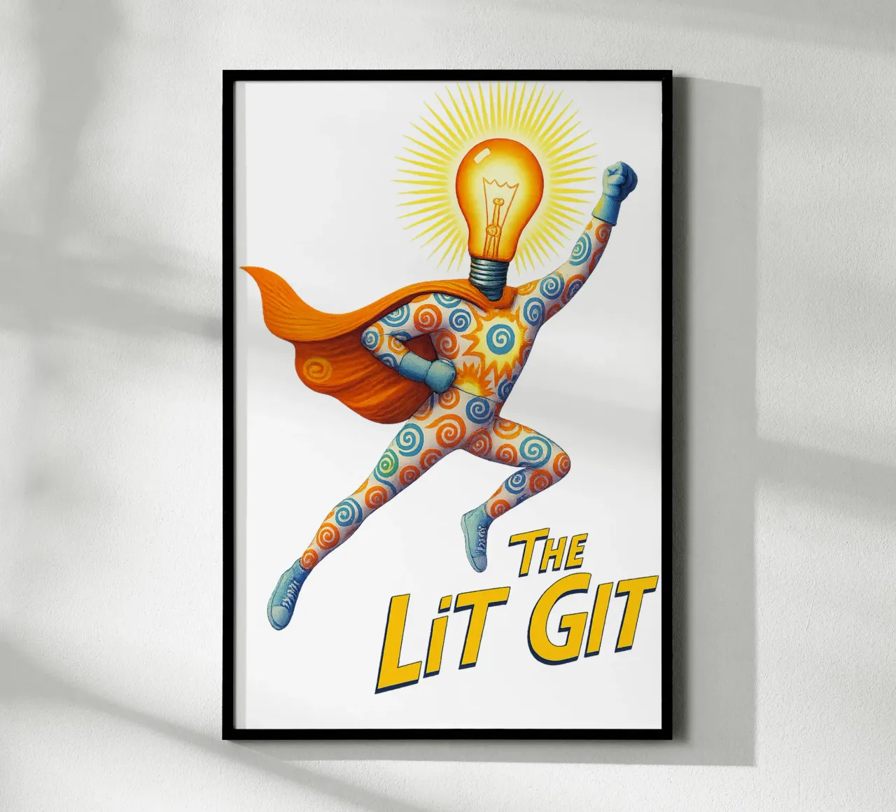 THE LIT GIT poster con telaio in plastica da Vintage Van Gogh
