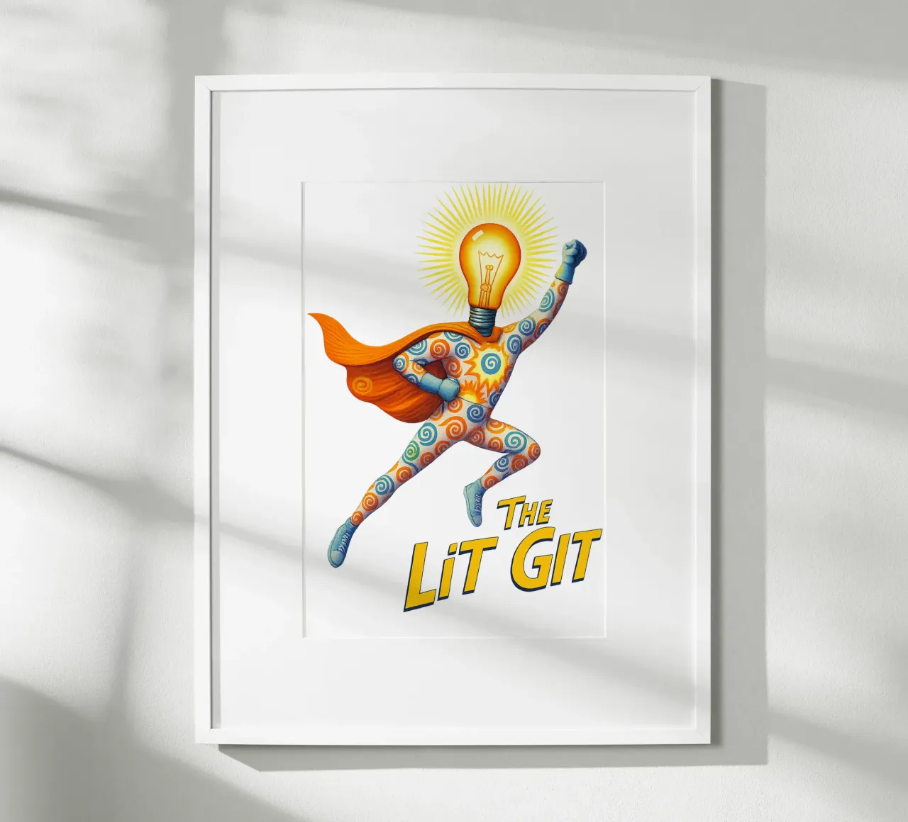 THE LIT GIT poster con telaio in plastica da Vintage Van Gogh