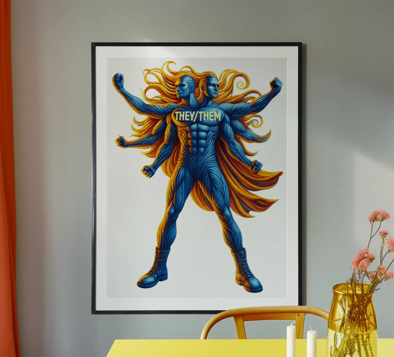 THEY THEM poster da Vintage Van Gogh