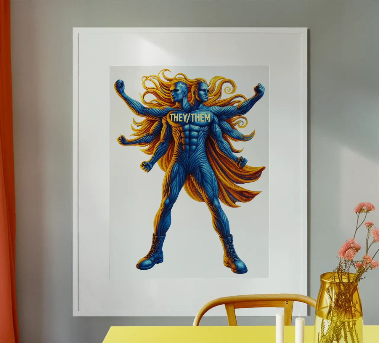 THEY THEM poster da Vintage Van Gogh
