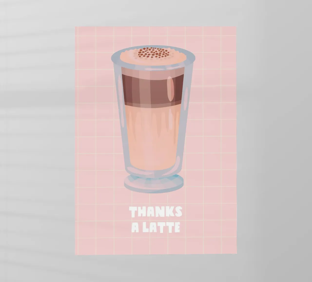 Thanks a Latte pellicola backlit da Attaboy Dsgn