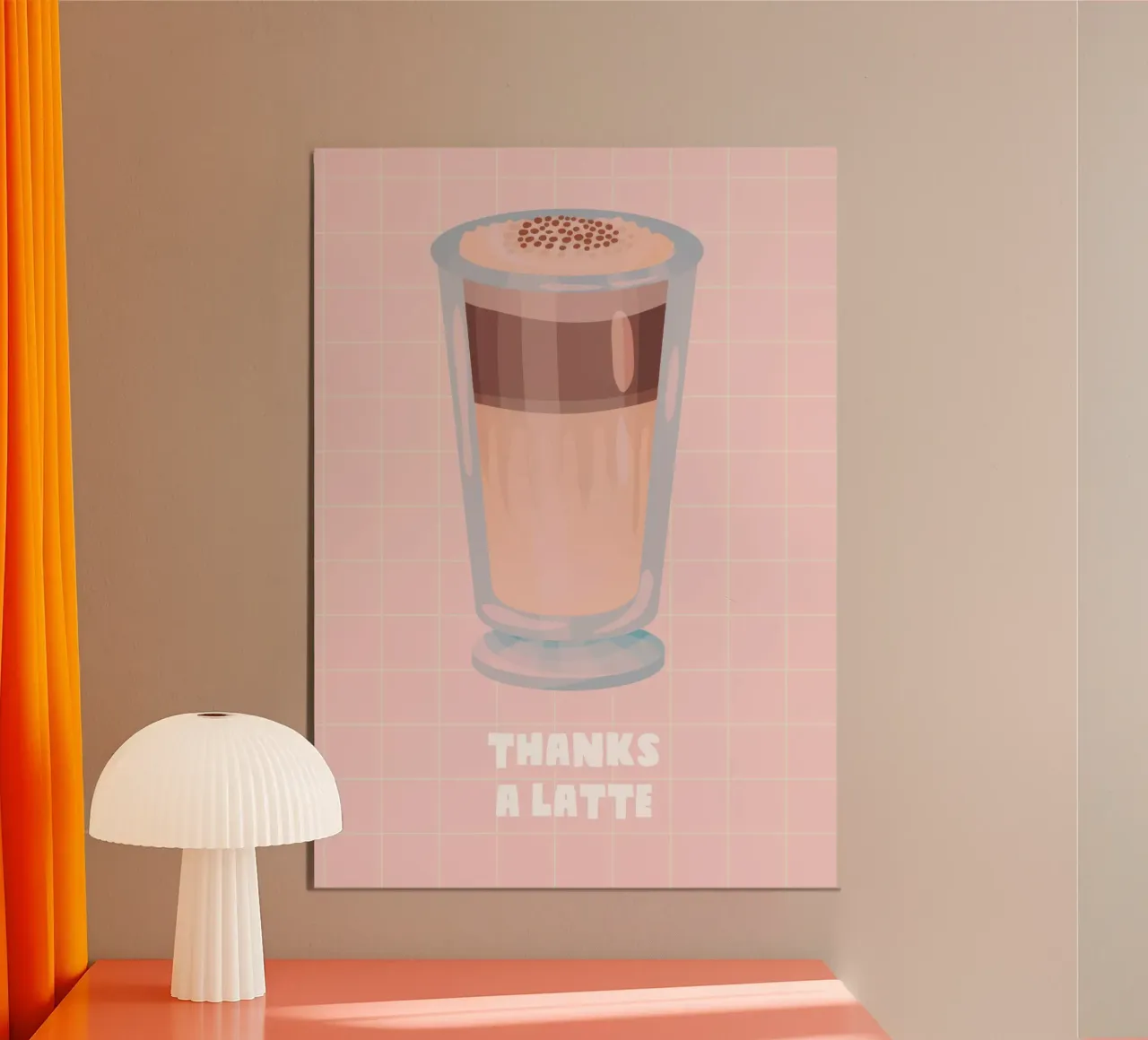 Thanks a Latte alluminio dibond da Attaboy Dsgn