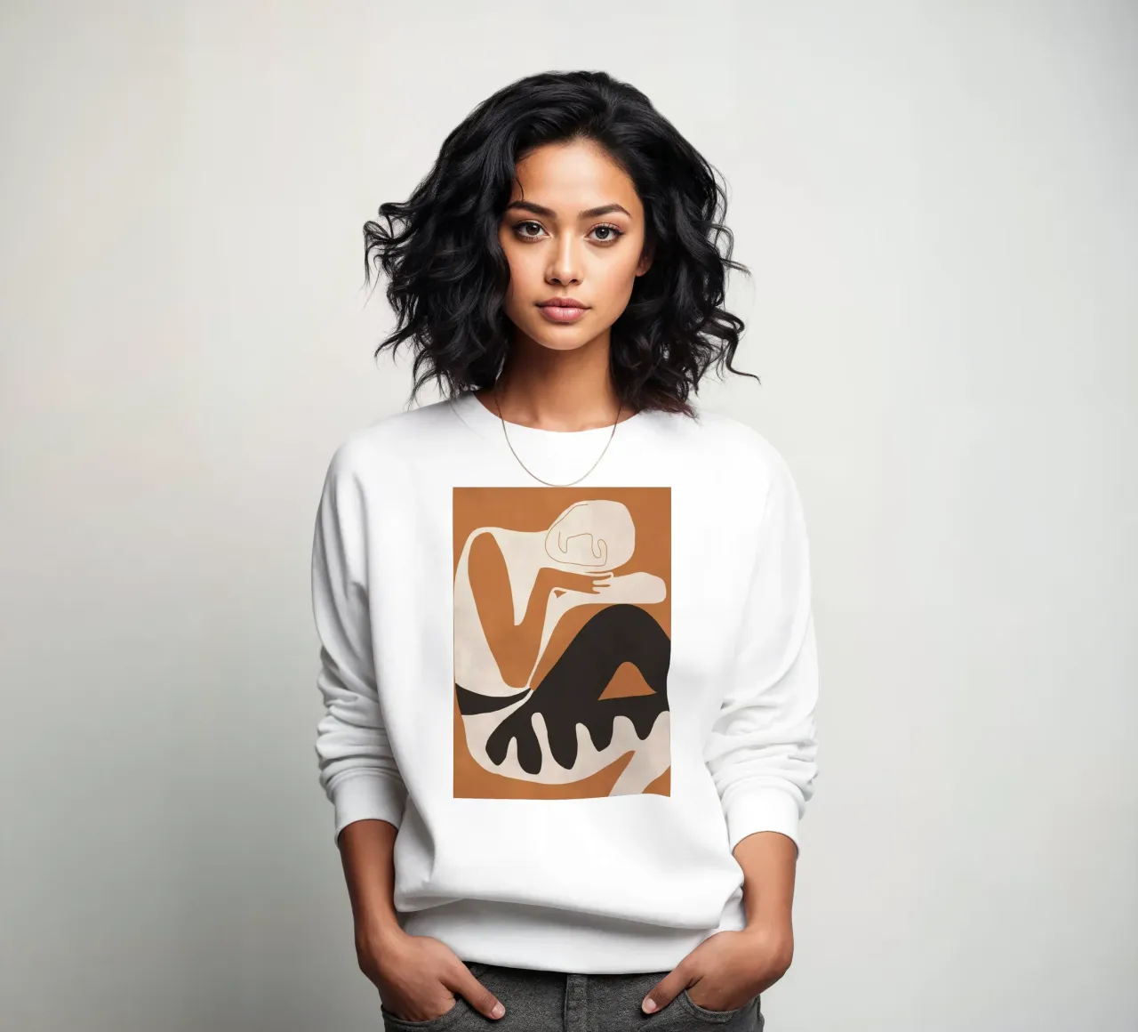 Abstract Art Figure sweatshirt by ThingDesign