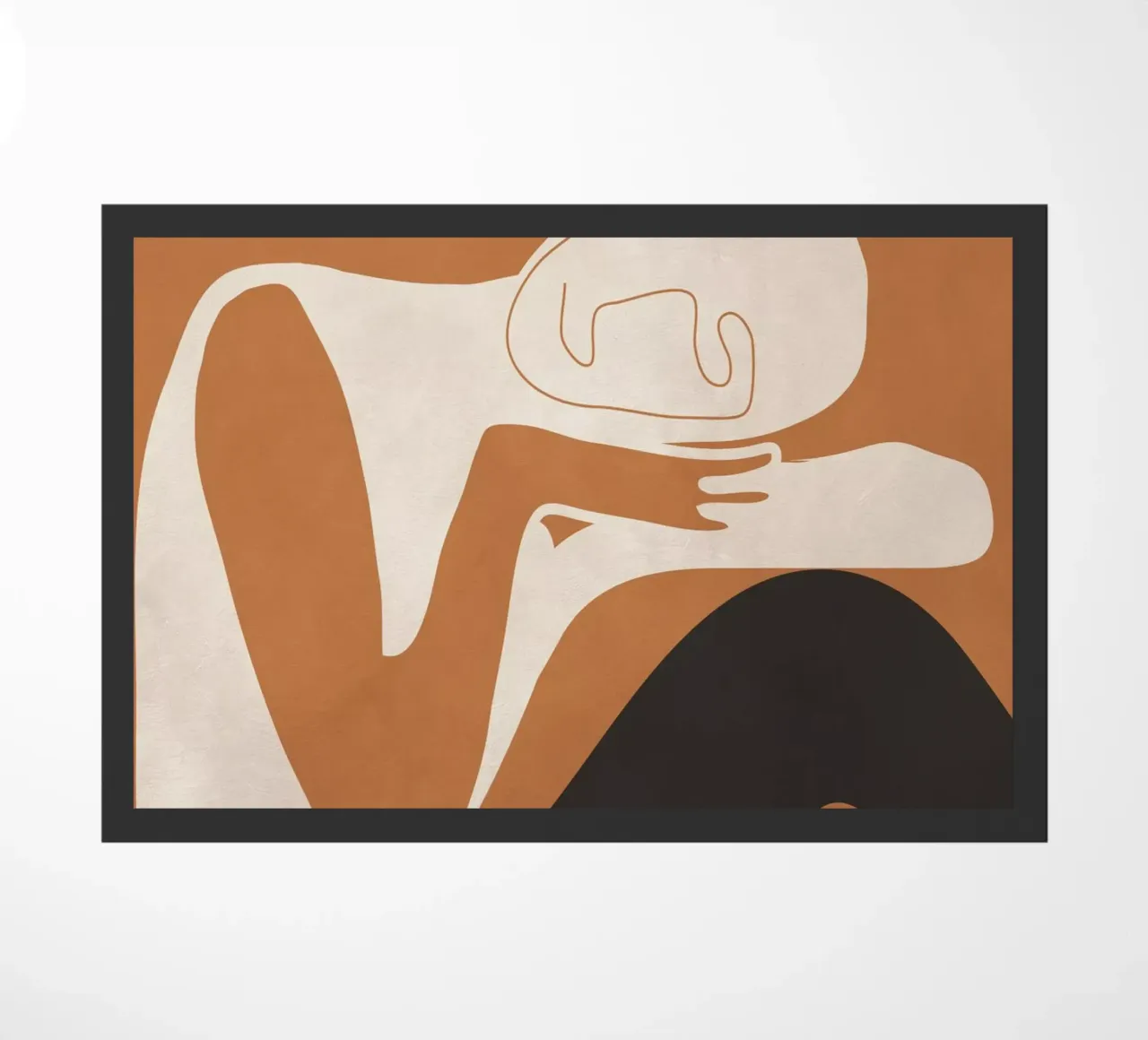 Abstract Art Figure doormat by ThingDesign
