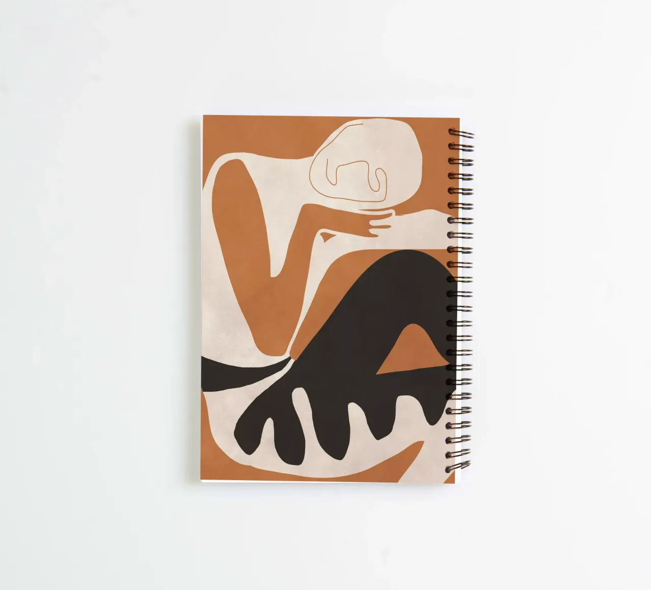 Abstract Art Figure spiral notebook by ThingDesign