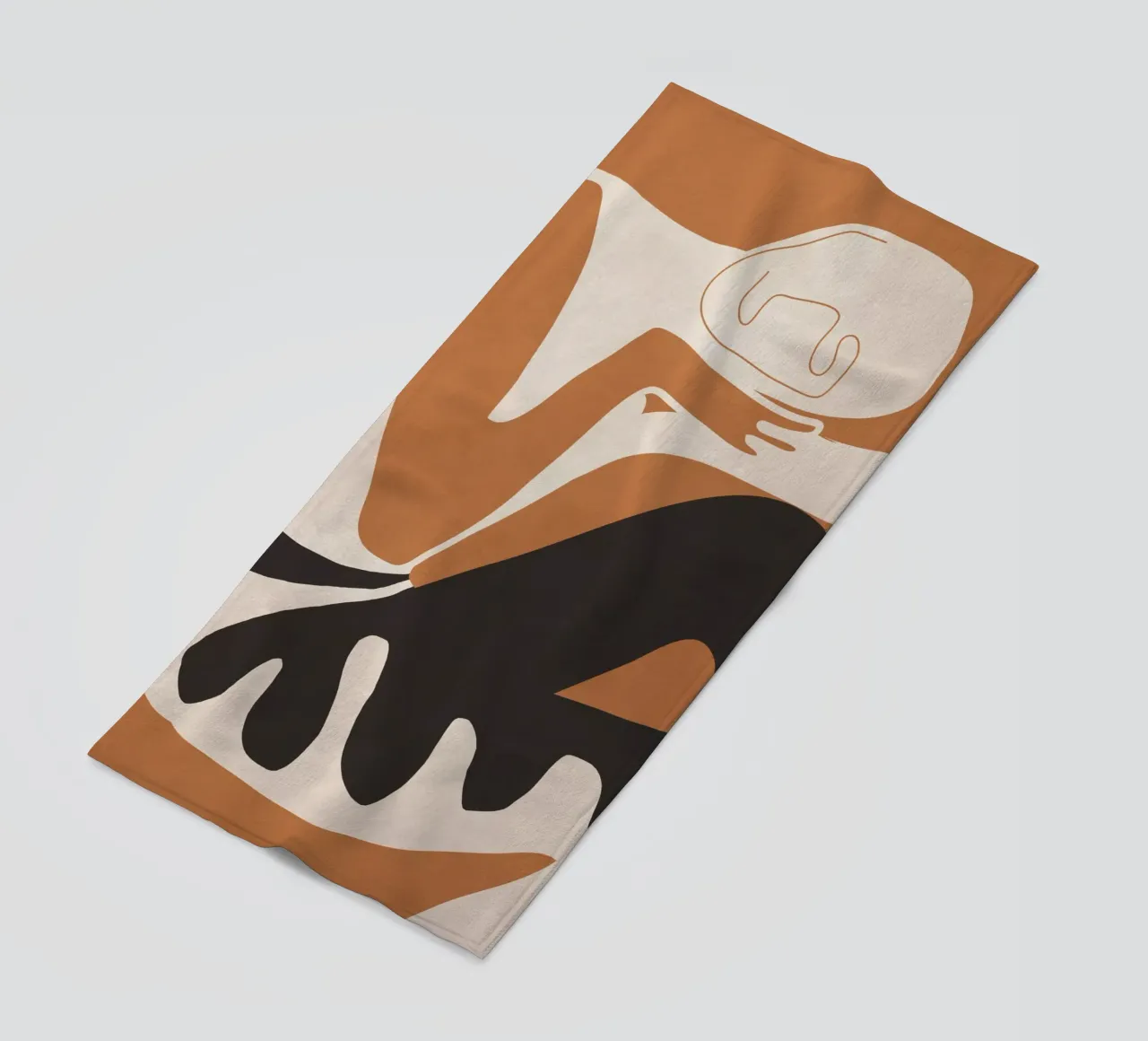 Abstract Art Figure beach towel by ThingDesign