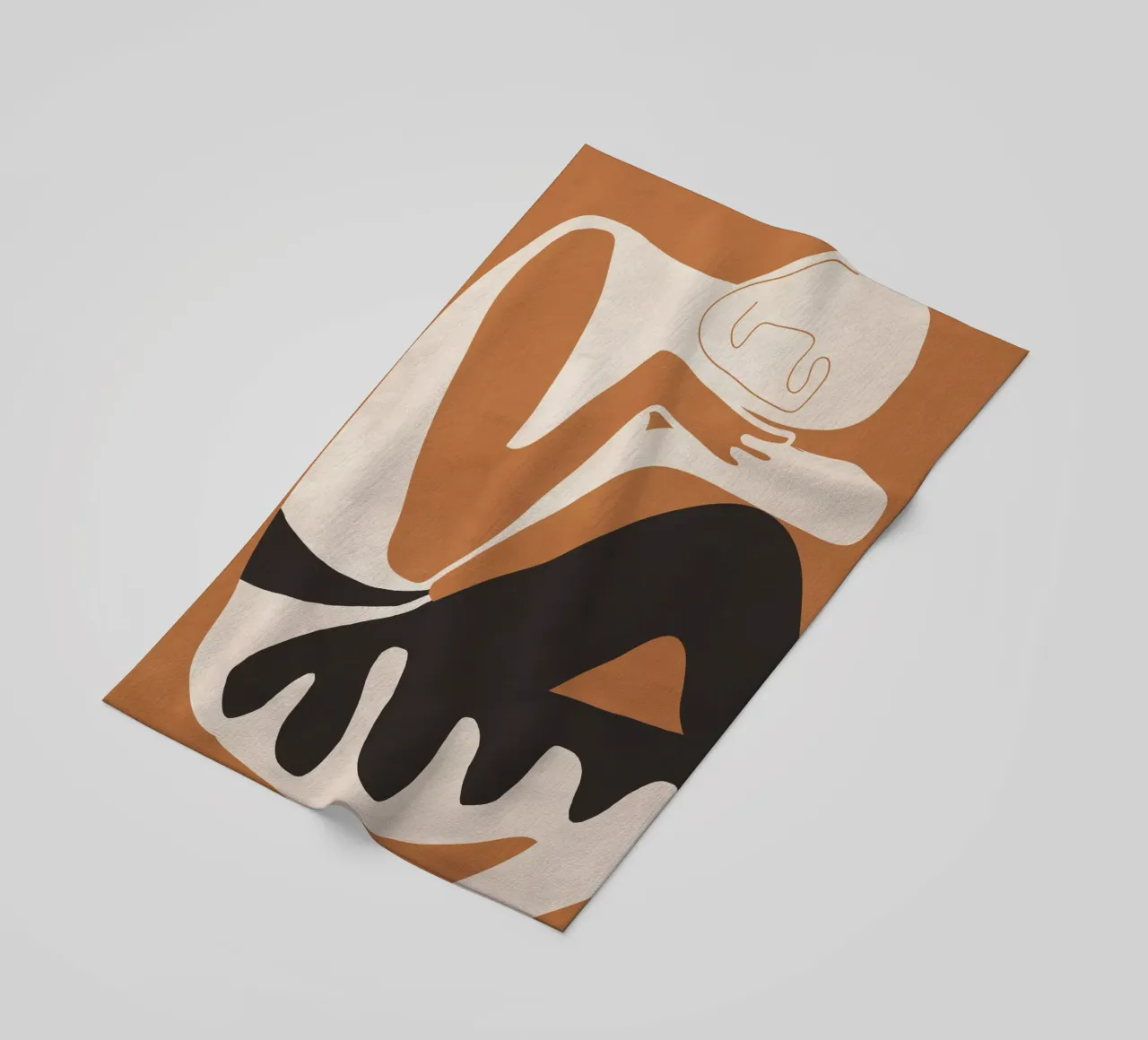 Abstract Art Figure beach towel by ThingDesign