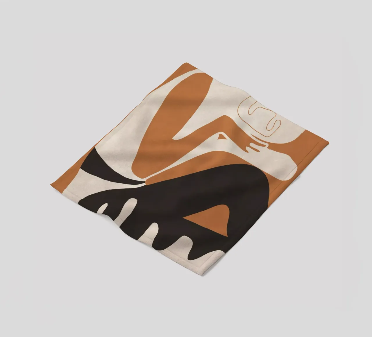 Abstract Art Figure fleece blanket by ThingDesign