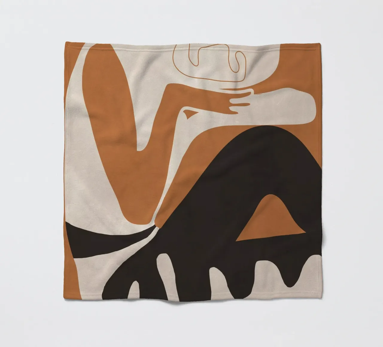 Abstract Art Figure fleece blanket by ThingDesign