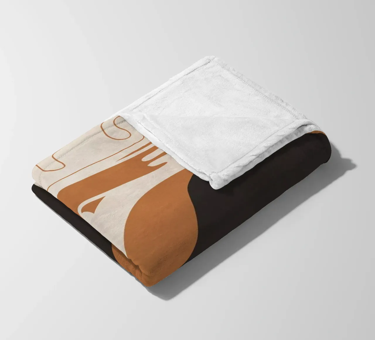 Abstract Art Figure fleece blanket by ThingDesign