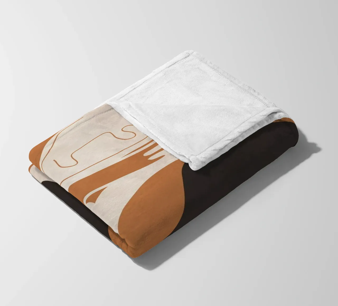 Abstract Art Figure fleece blanket by ThingDesign