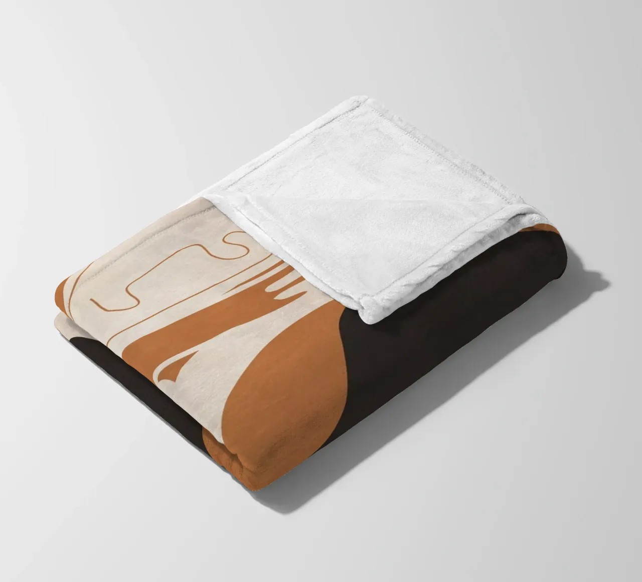 Abstract Art Figure fleece blanket by ThingDesign