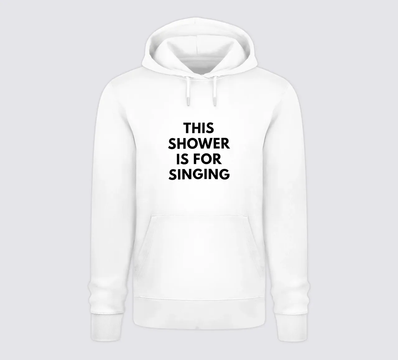 Questa doccia è per cantare felpa con cappuccio da Typo Designs