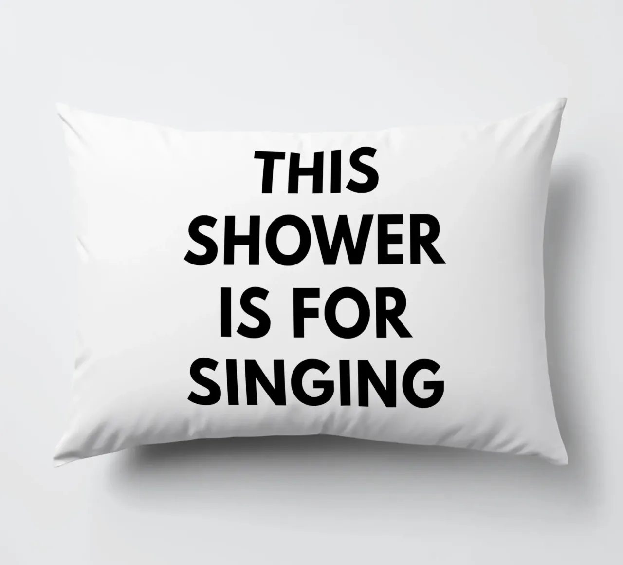 Questa doccia è per cantare cuscino da Typo Designs