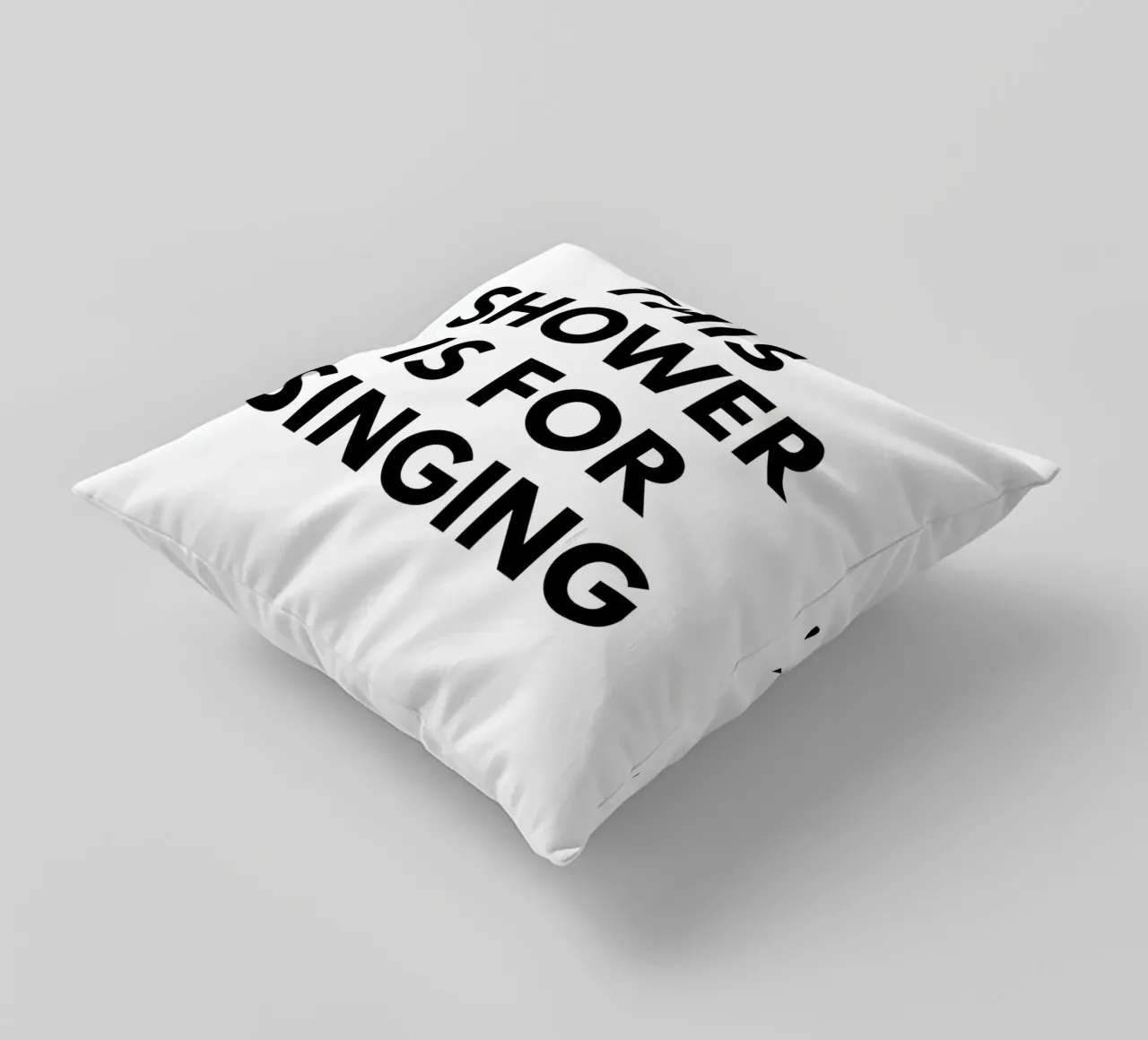 Questa doccia è per cantare cuscino da Typo Designs