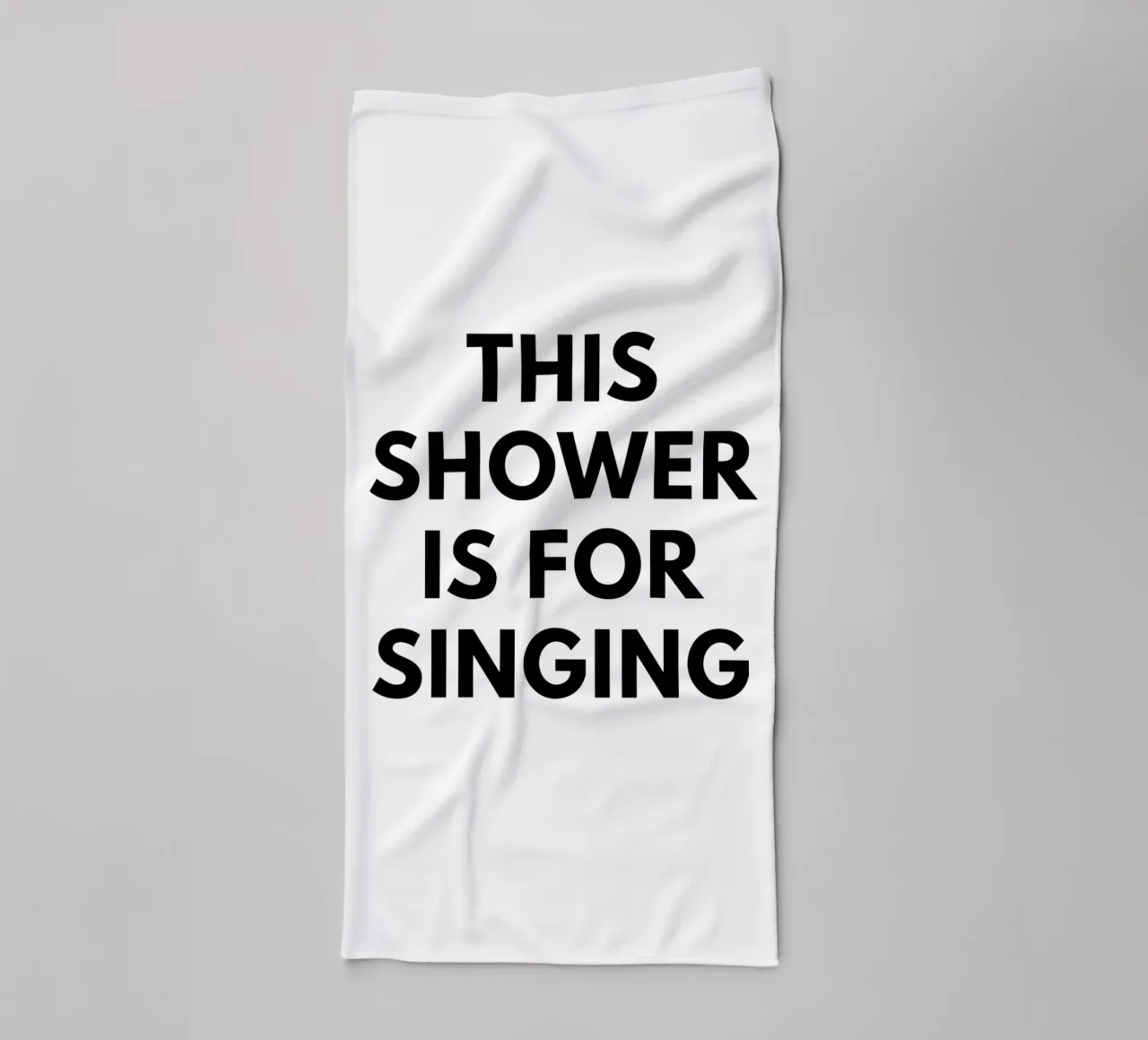 Questa doccia è per cantare asciugamano da bagno da Typo Designs