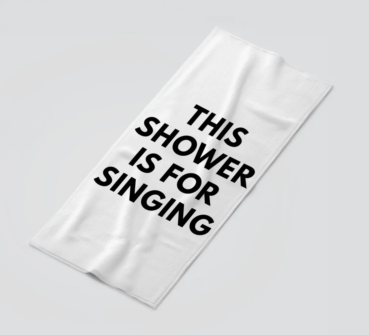 Questa doccia è per cantare telo mare da Typo Designs