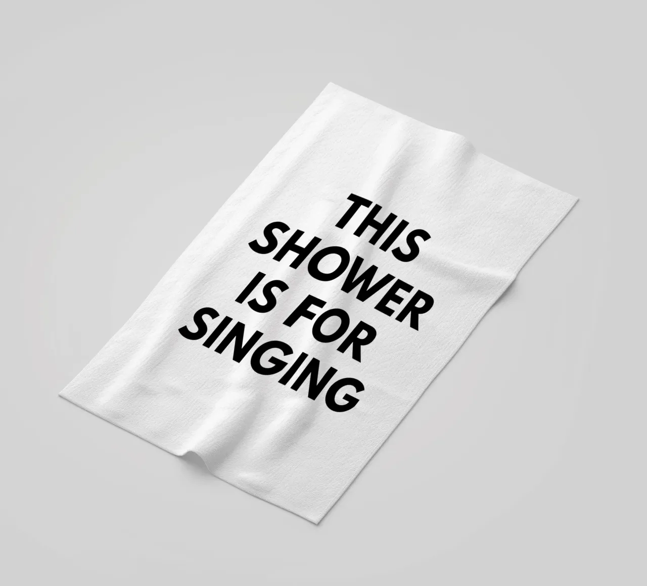 Questa doccia è per cantare telo mare da Typo Designs
