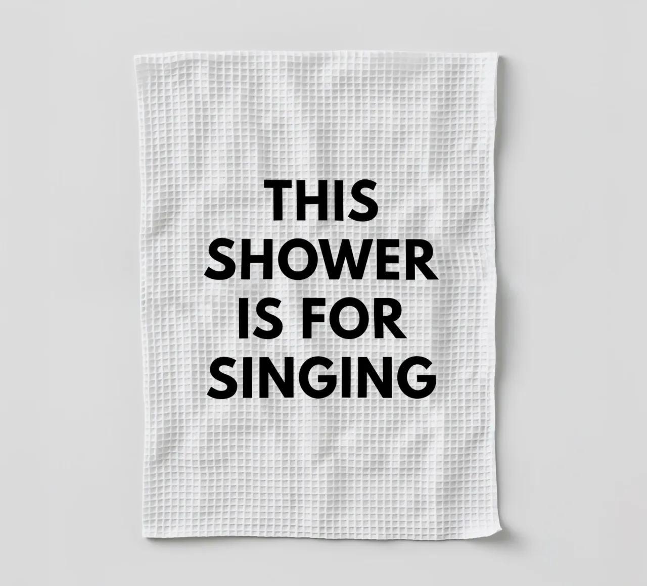Questa doccia è per cantare canovaccio da cucina da Typo Designs