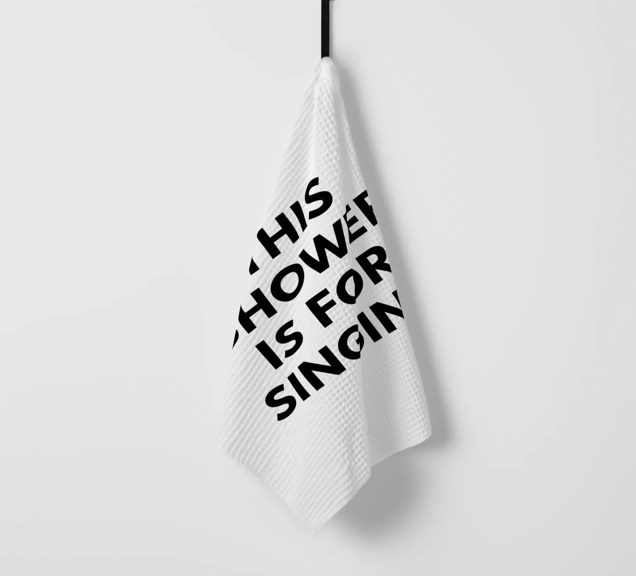 Questa doccia è per cantare canovaccio da cucina da Typo Designs