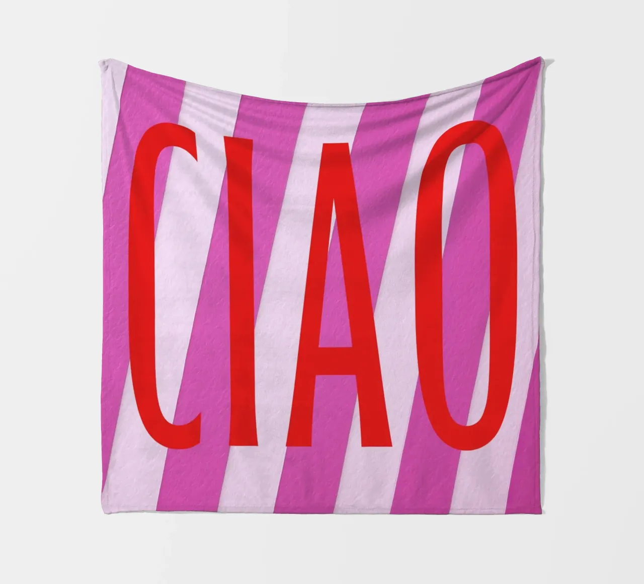 Ciao, bis calvo coperta in pile da Carinaprint