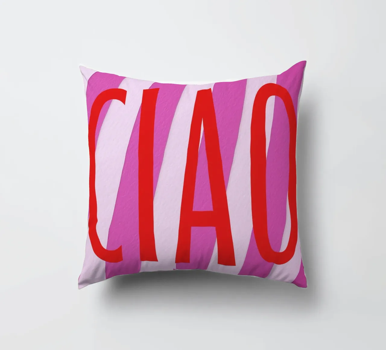 Ciao, bis calvo cuscino da Carinaprint