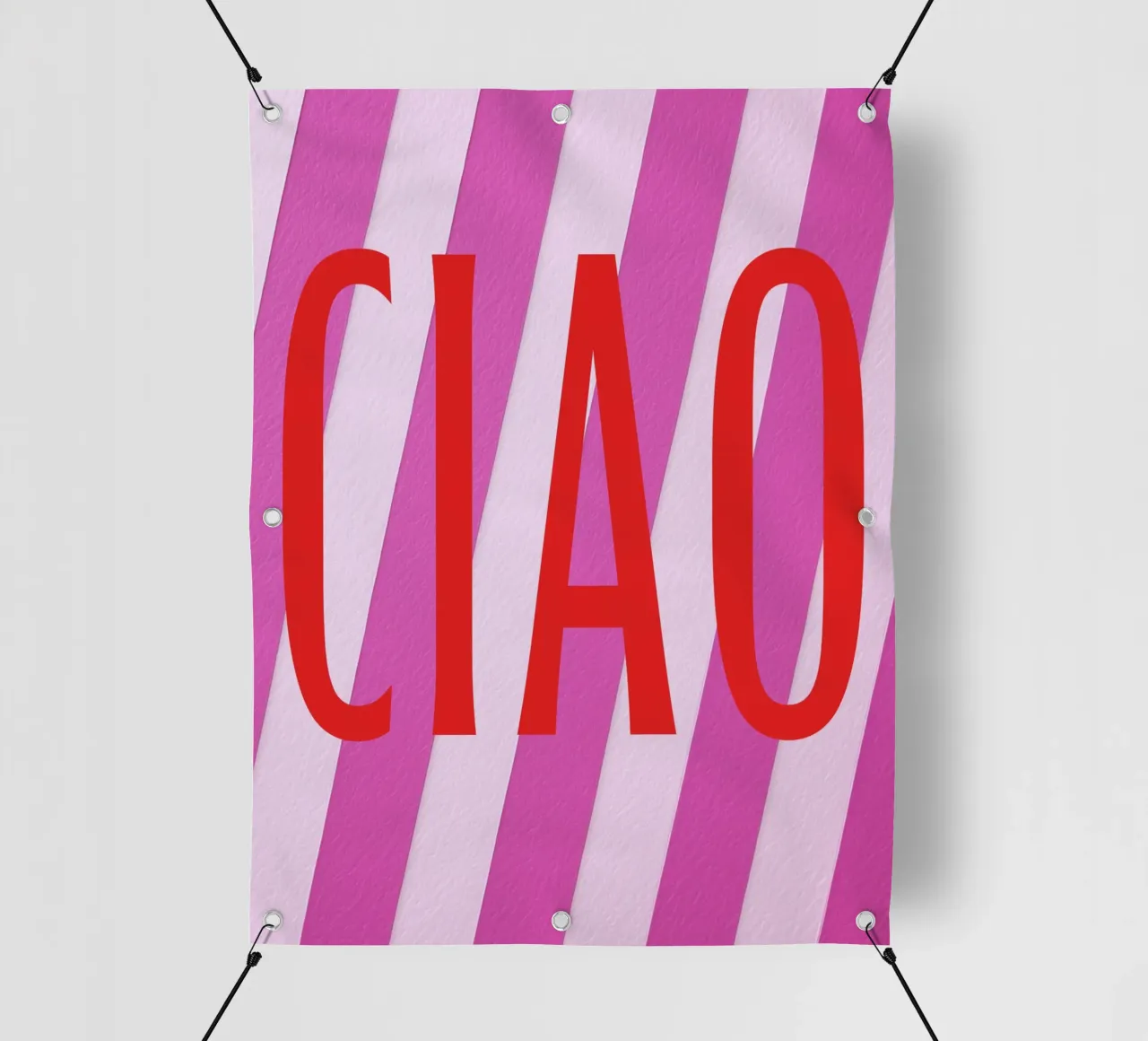 Ciao, bis calvo telo in pvc da Carinaprint